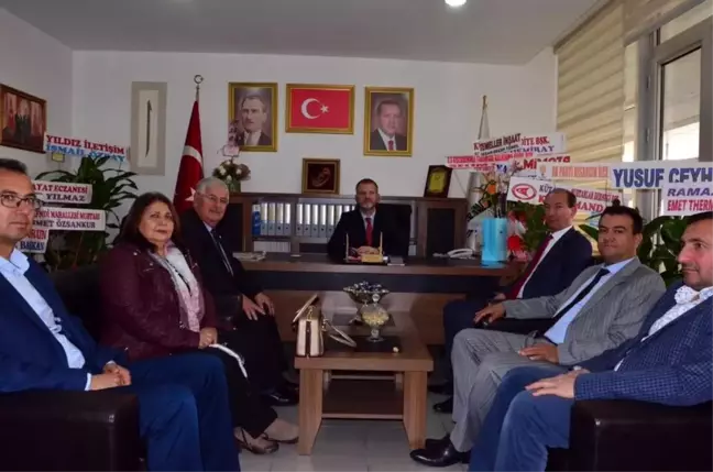 Şaphane heyetinden Başkan Ceyhun'a 'Hayırlı olsun' ziyareti
