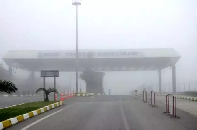 Trabzon'da uçuşlara sis engeli