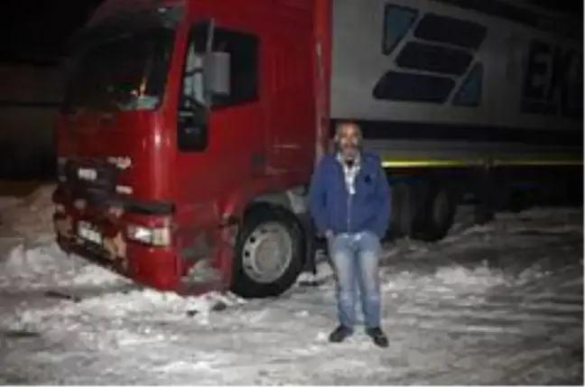 Soğuk hava sürücülere gece nöbeti tutturdu
