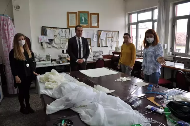 Milas'ta yıkanabilir maske üretimine başlanıldı