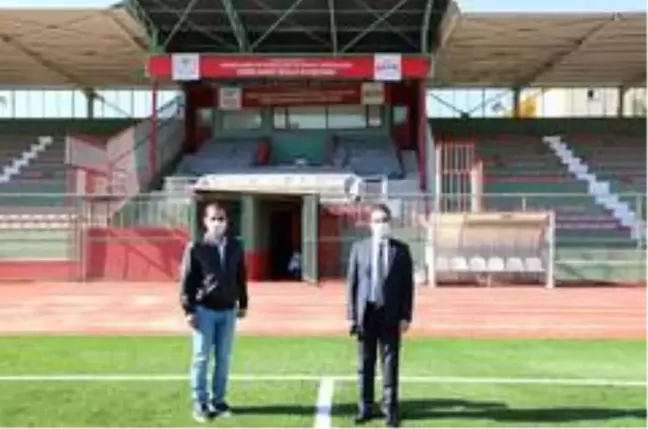 Cizre'deki Hamit Özalp Şehir Stadyumu yenilendi