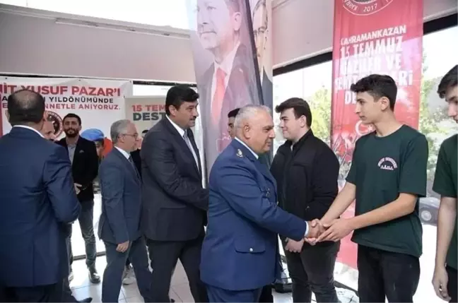 Kahramankazan Belediye Başkanı Oğuz ve Kaymakamı Parlar'dan 15 Temmuz Gaziler ve Şehit Aileleri Derneğine ziyarret