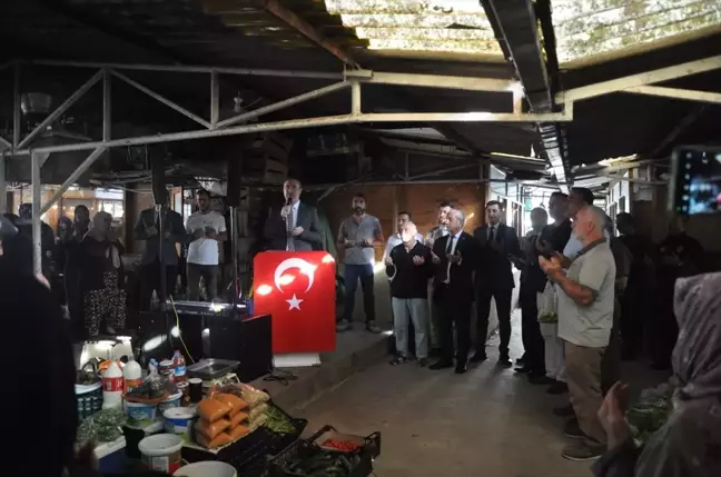 Sinop'un Gerze ilçesinde ahilik geleneği olan cuma günleri pazar esnafı duası gerçekleştirildi