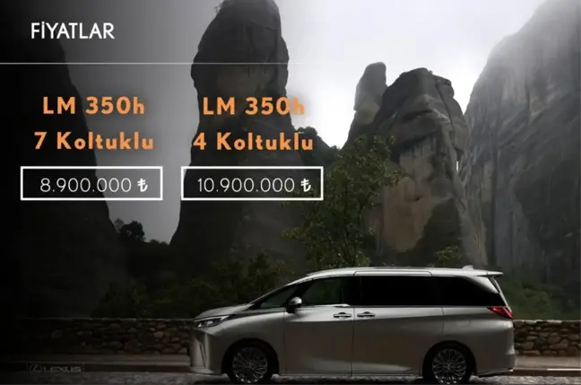 Lexus LM Türkiye'de satışa sunuldu