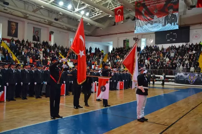 Konya ve Karaman'da Polis Meslek Eğitim Merkezi'nde Tören