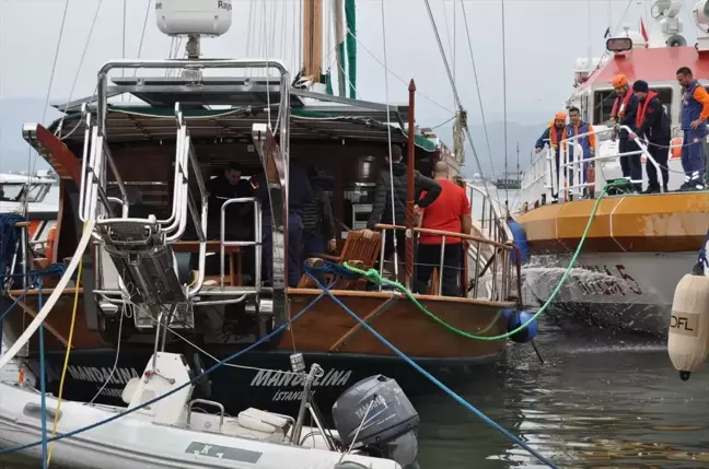 Fethiye'de su alan tekne kurtarıldı
