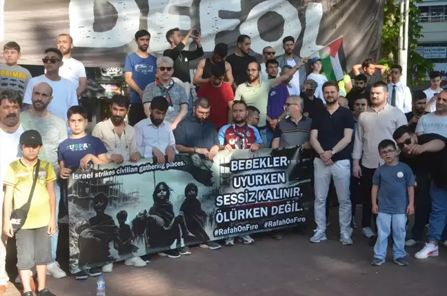 Yalova'da İsrail'in Gazze'deki katliamları protesto edildi