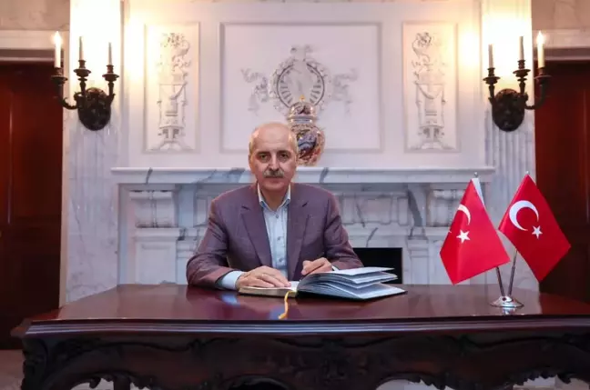 TBMM Başkanı Numan Kurtulmuş, Türkiye'nin Washington Büyükelçiliği'ni ziyaret etti