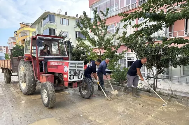 Sinop'un Gerze ilçesinde sağanak nedeniyle 87 evde hasar meydana geldi