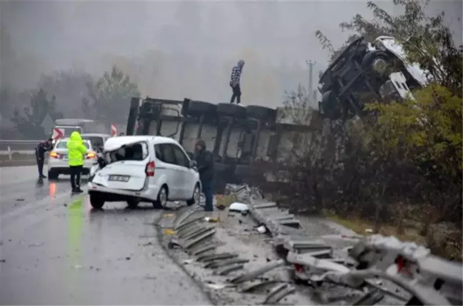 Amasya'da Trafik Kazasında Yaralanan Olmadı