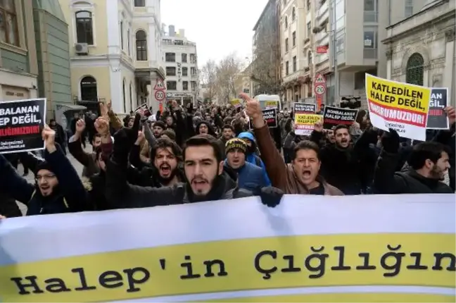 İran Başkonsolosluğu Önünde Halep Protestosu