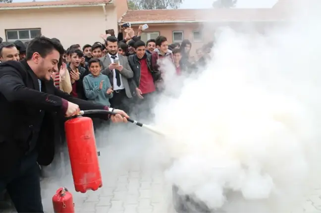 Silopi'de Okulda Yangın Tatbikatı