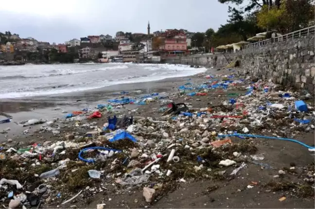 Amasra'da Limandan 2 Kamyon Çöp Çıktı