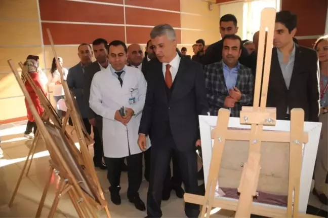 Cizre'de Toplum Ruh Sağlığı Merkezinde Hastalar Sergi Açtı