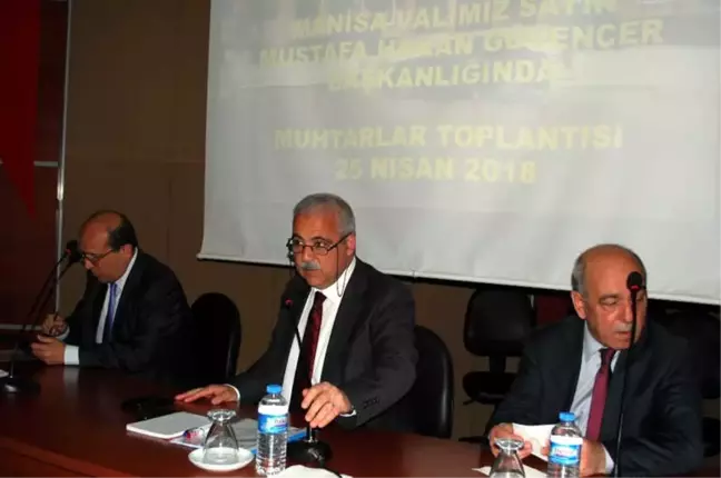 Vali Güvençer Salihli'de Muhtarlarla Buluştu
