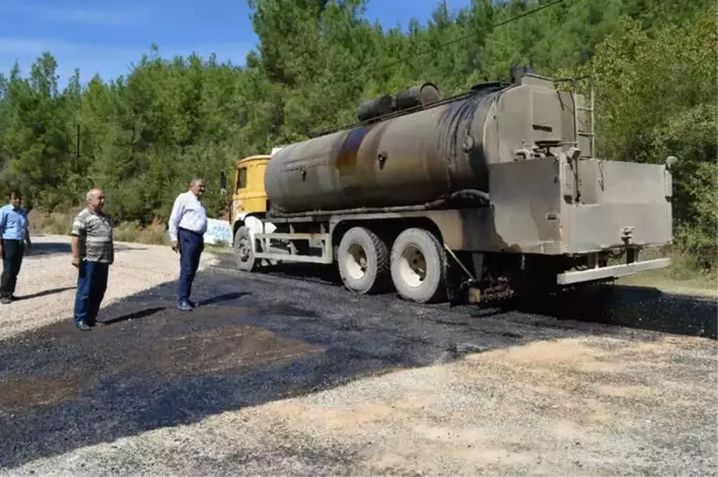 Gündoğmuş'ta Asfalt Çalışması