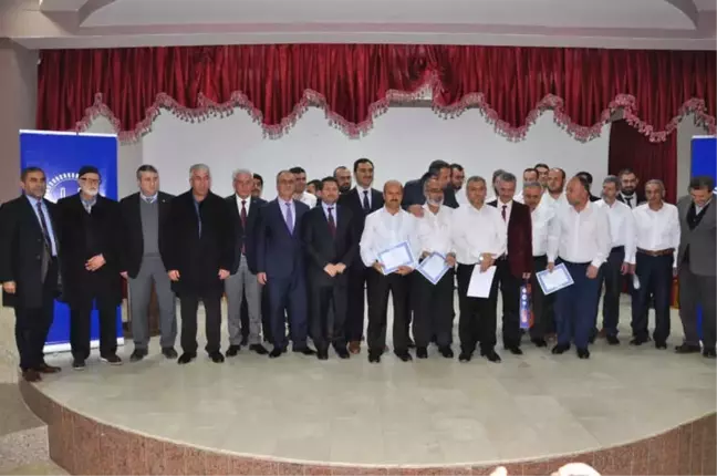 İslahiye'de 17 İmam Hatibe Ezan Okuma Sertifikası