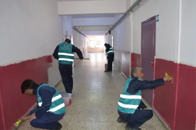 Ordu'da Okulların Bakımını Hükümlüler Yapıyor