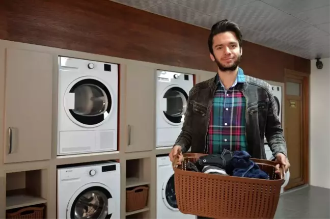 Mersin'de üniversite öğrencilerine 'çamaşır kafe' hizmeti
