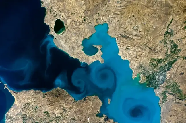 Van Gölü'nün uzaydan çekilen görseli finalde