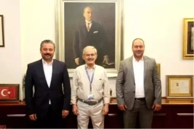 BAYRAMİÇ BELEDİYE BAŞKANINDAN BÜYÜKERŞEN'E ZİYARET