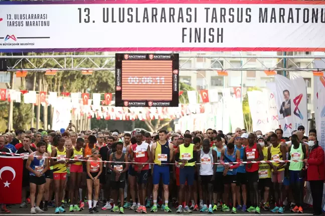 13. Tarsus Uluslararası Yarı Maratonu'nun kazananı Kenyalı sporcular oldu