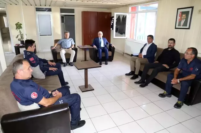Son dakika politika: Burhaniye'de itfaiyeciler unutulmadı