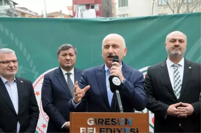 Ulaştırma ve Altyapı Bakanı Karaismailoğlu Giresun'da konuştu
