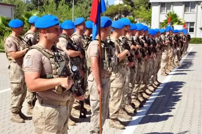 Korkutlar Jandarma Özel Harekat Taburu, Şırnak'ta petrol arama çalışmalarının emniyet tedbirlerini sağlamak için yola çıktı
