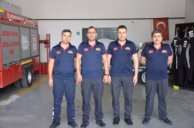 Batman Belediyesi İtfaiye Müdürlüğü Boğulma Vakalarında ve Taşkında Mahsur Kalanlara Yardım Ediyor