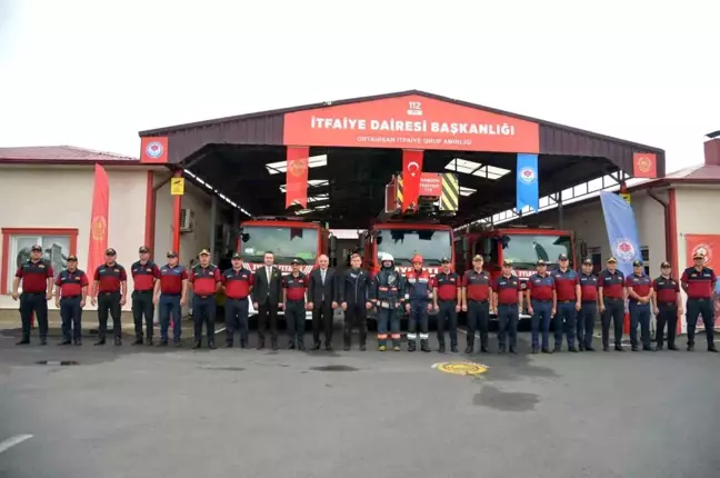 Trabzon Büyükşehir Belediye Başkanı Murat Zorluoğlu İtfaiye Teşkilatı ile Bir Araya Geldi