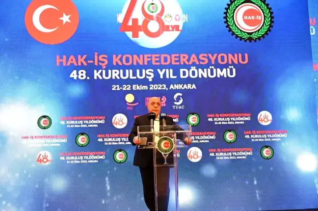 Hak-İş'in 48. yıl dönümü kutlandı