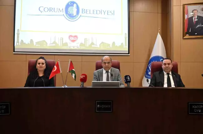 Çorum Belediyesi İsrail'i Kınadı