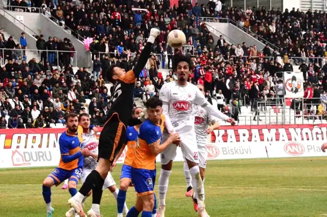 Karaman FK İskenderunspor ile 2-2 berabere kaldı
