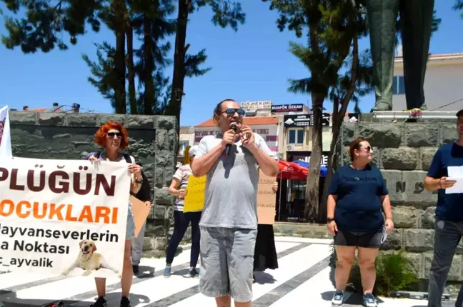 Ayvalık'ta Sokak Hayvanları İçin Miting Düzenlendi