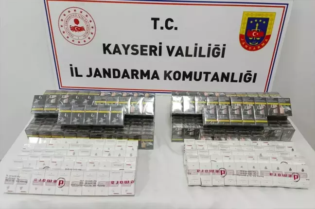 Kayseri'de 450 Paket Bandrolsüz Sigara Ele Geçirildi