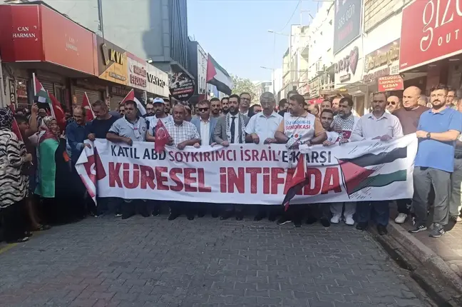 Adana, Hatay, Mersin ve Osmaniye'de Hamas ve İsrail protestoları düzenlendi