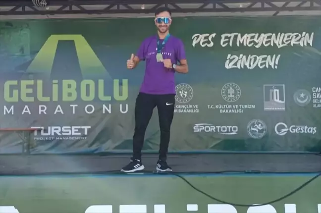 Keşanlı Sporcu Ahmet Tek Gelibolu Maratonu'nda Şampiyon Oldu