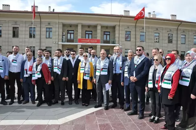 Çanakkale, Balıkesir, Eskişehir ve Kütahya'da AK Parti İl Başkanlıklarından İsrail'e tepki