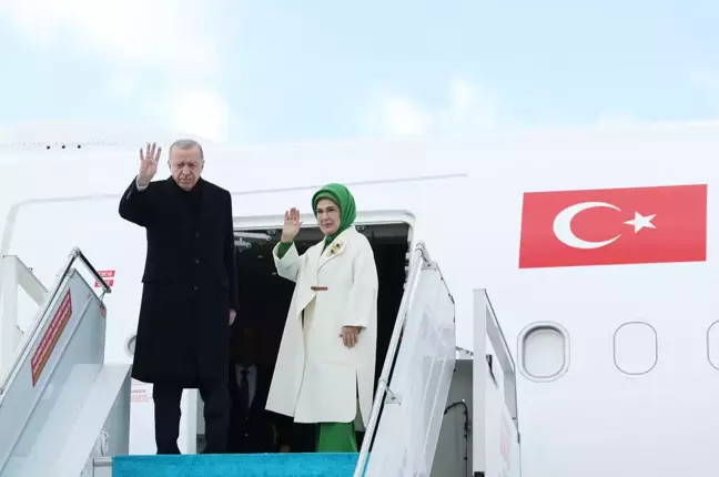 Cumhurbaşkanı Erdoğan Kırgızistan'a gitti