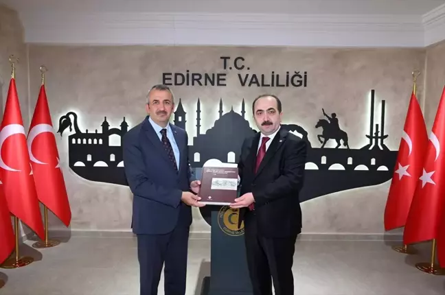 Türk Tarih Kurumu Başkanı Edirne Valisi'ni Ziyaret Etti