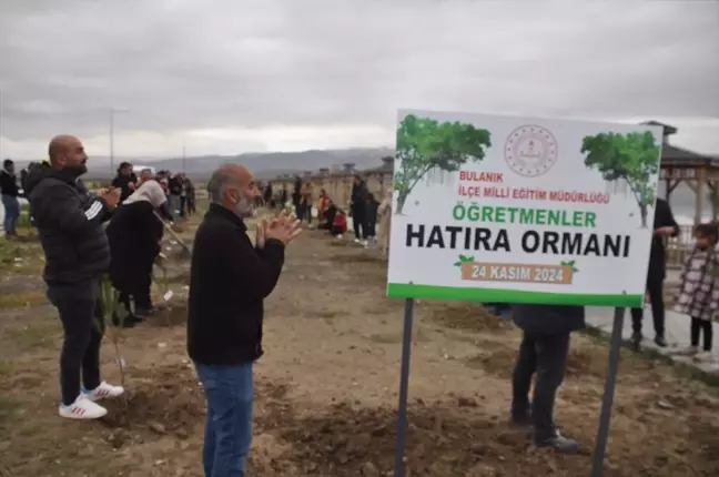 Muş'ta Öğretmenler Hatıra Ormanı Oluşturuldu