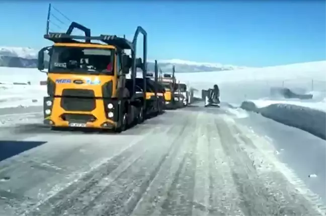 Ardahan'da Kar Yağışı ve Buzlanma Trafiği Aksattı