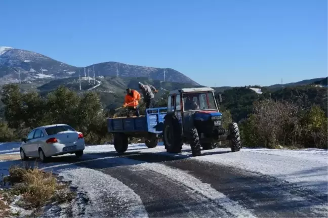 Belen'de Buzlanmaya Karşı Yollar Tuzlandı