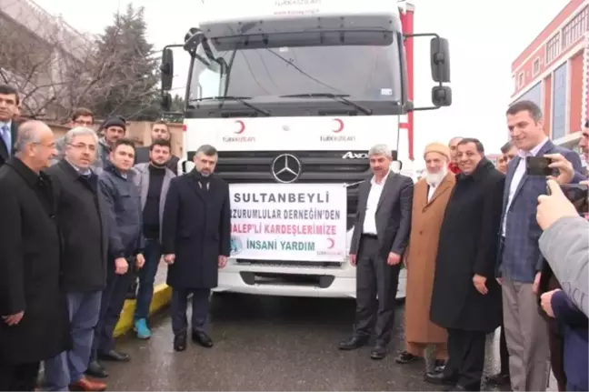 Halep'e Yardım Tır'ları Dualarla Uğurlandı