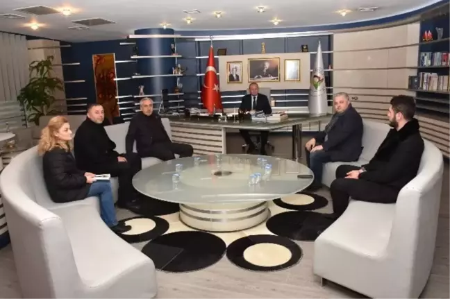 Düzce Seyyar Pazarcılar Odası'ndan Başkan Keleş'e Ziyaret