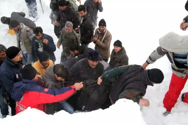 Muradiye'de 2 Kişi Çığ Altında Kaldı (2)