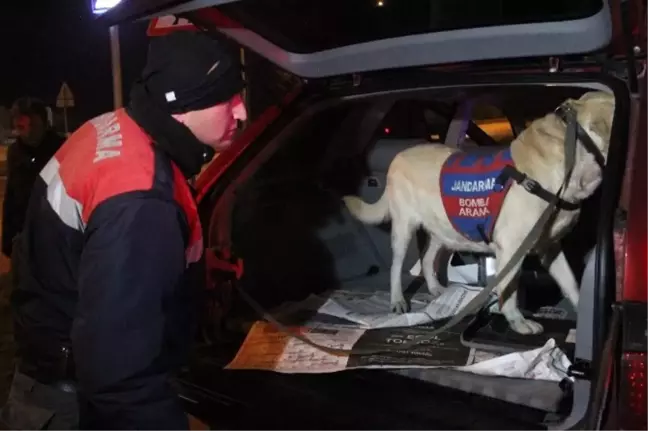 Bolu'da Bomba Arama Köpeği ile Huzur Operasyonu