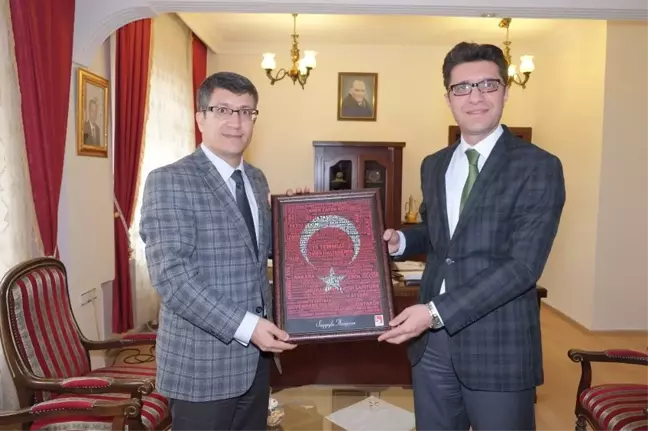 Rektör Taş'dan Kaymakamlara İadeyi Ziyaret