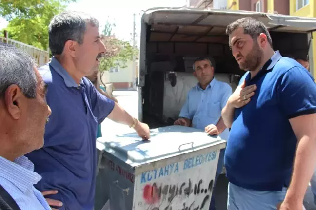 Kütahya'da 'Çöp Konteyneri' Gerginliği